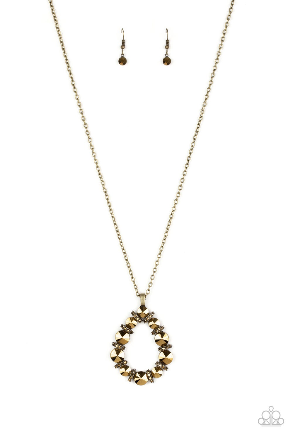 Ringing relic brass necklace top